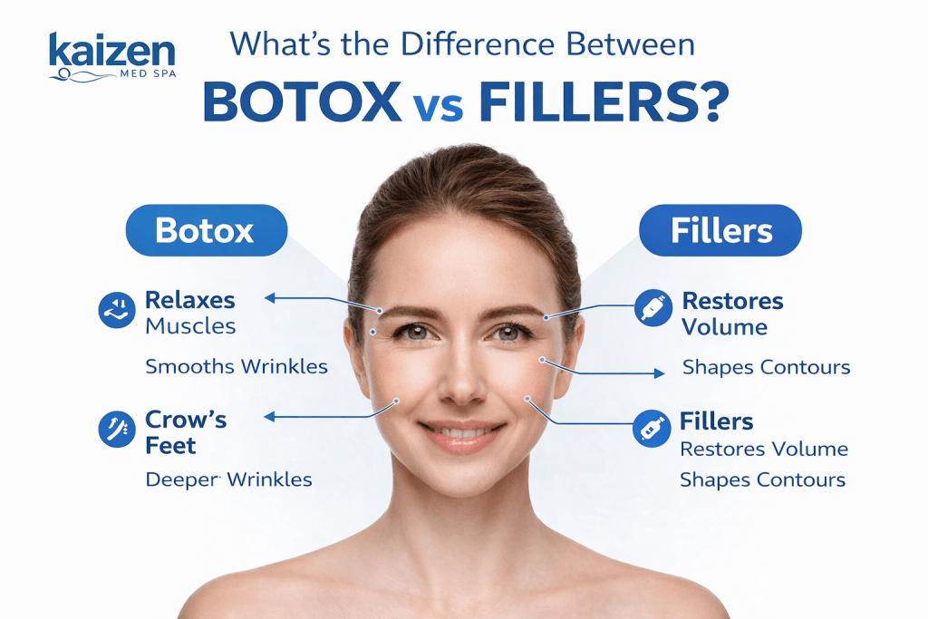 Difference Between Botox and Fillers