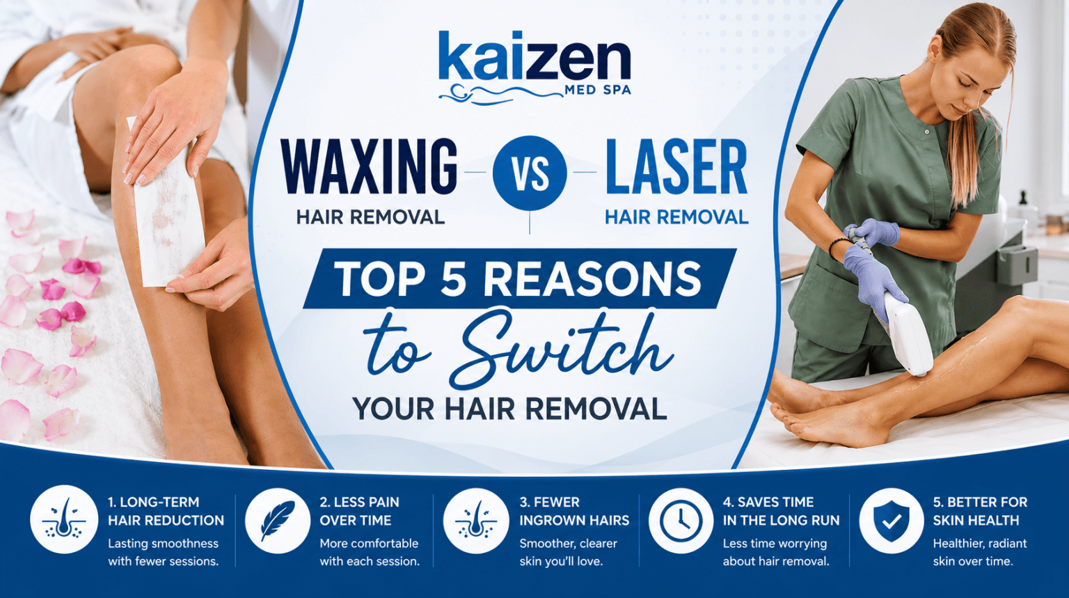 Waxing vs Laser Hair Removal: Top 5 Reasons to Switch Your Hair Removal
